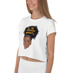 My Melanin All-Over Print Crop Tee