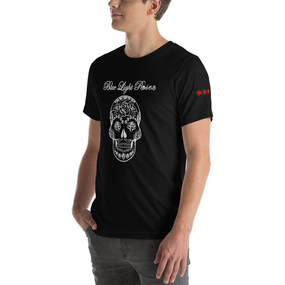 White Skull Face Short Sleeve T-Shirt