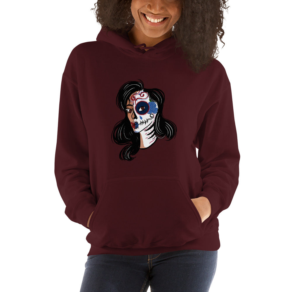 Women's Rose Sugar Hooded Sweatshirt