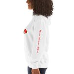 Three Red Rose Hooded Sweatshirt