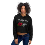 Just Be Beautiful Crop Hoodie