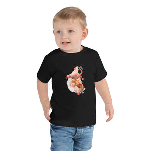 Flamingo Toddler Short Sleeve Tee