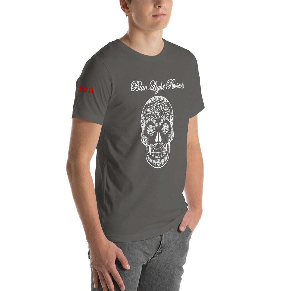 White Skull Face Short Sleeve T-Shirt