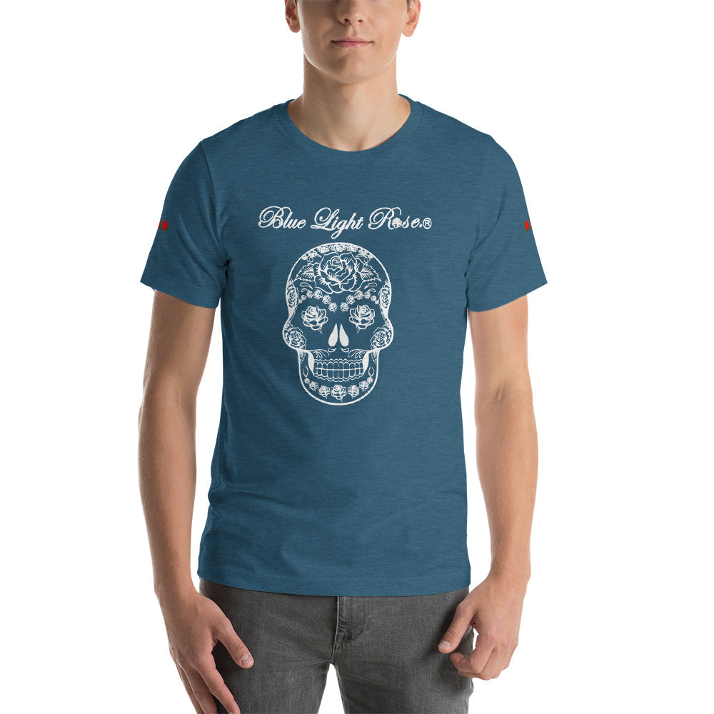 White Skull Face Short Sleeve T-Shirt