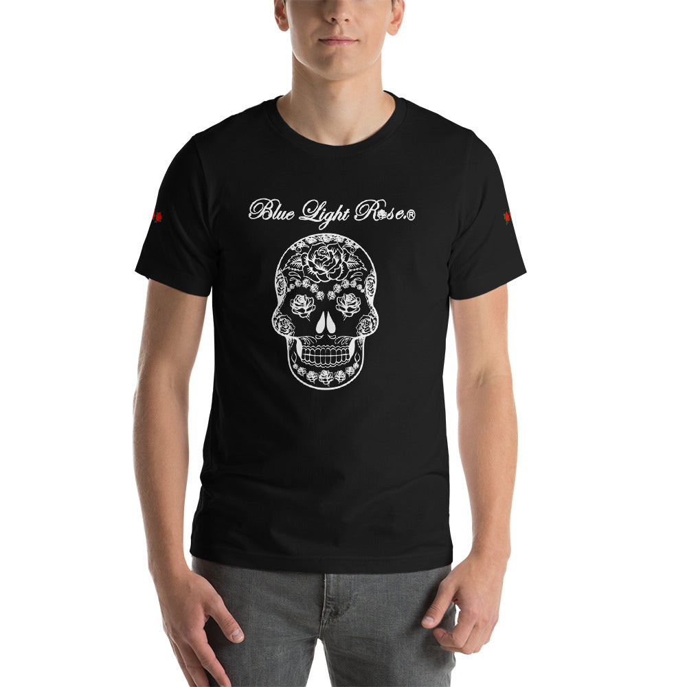 White Skull Face Short Sleeve T-Shirt