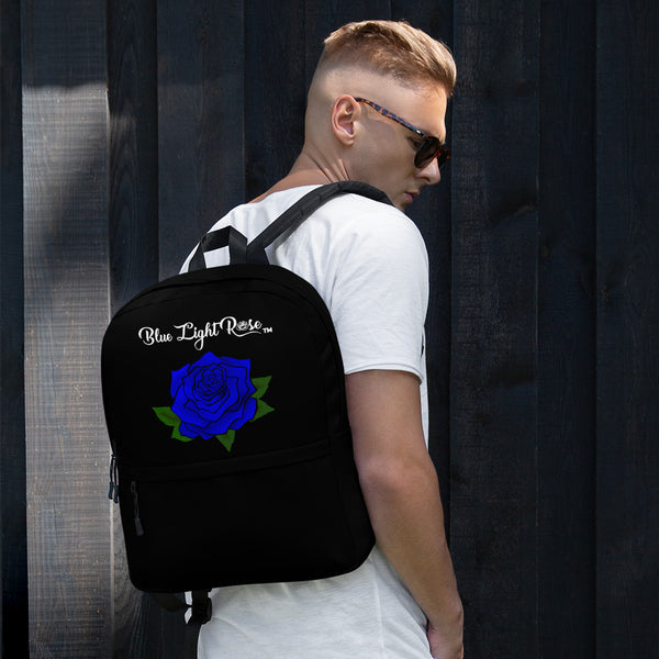 images of a mini rose blue backpack Blue Rose Signature Backpack