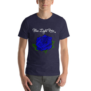 Blue Light Rose Short Sleeve Unisex T-Shirt