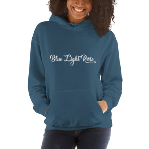 Blue Light Rose Hooded Sweatshirt