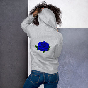 Blue Light Rose Unisex Hoodie