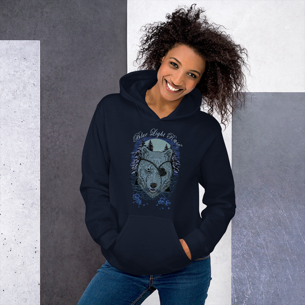 Wolf Rose Unisex Hoodie